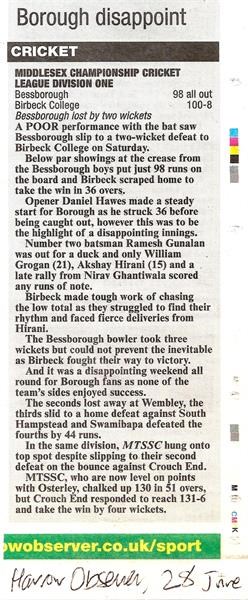 Borough disappoint